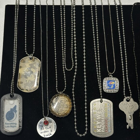 J417 Bulk Bundle of 18 Necklaces Ball Chain Style - Picture 2 of 5